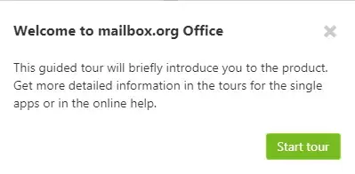 welcome message mailbox