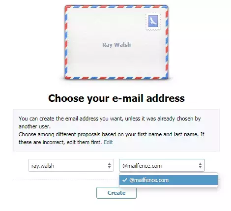 choosing your email address