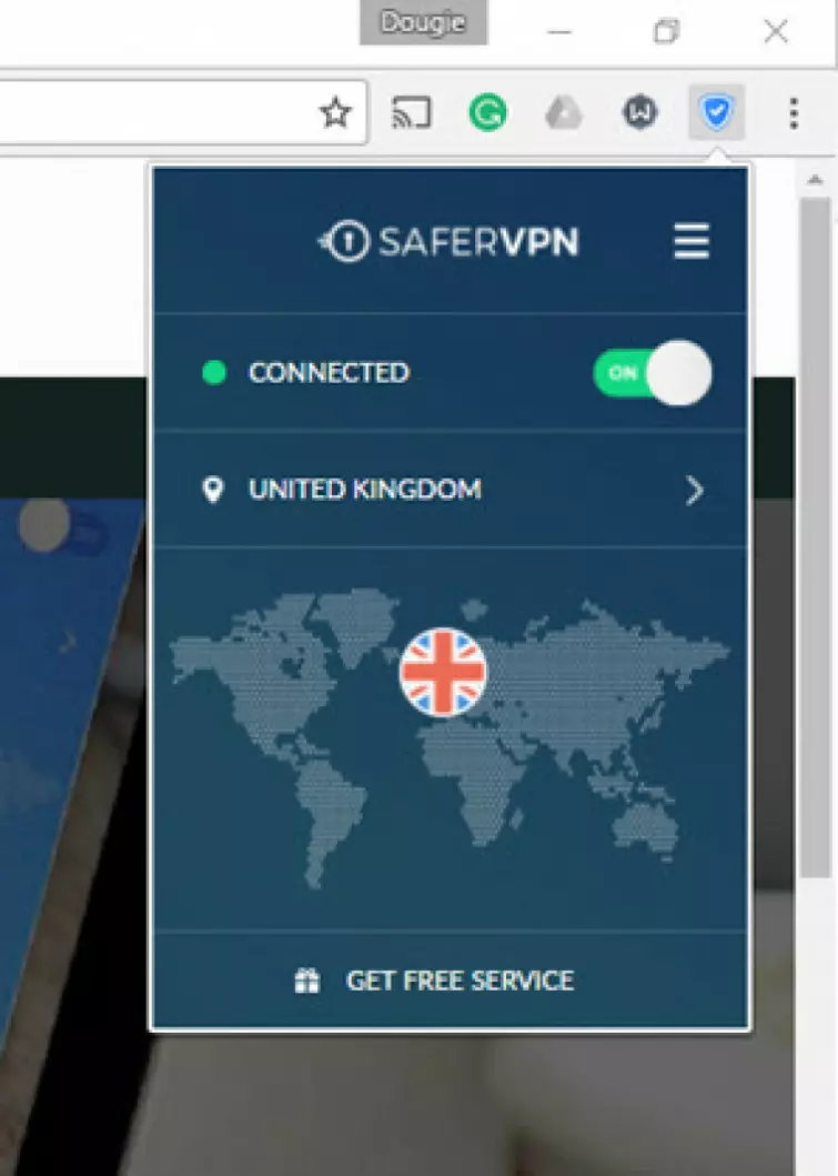 SaferVPN Chrome extension