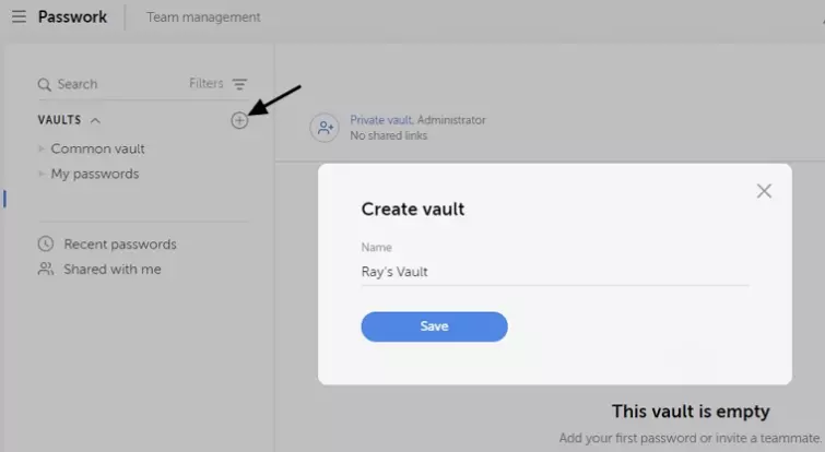 Create a vault