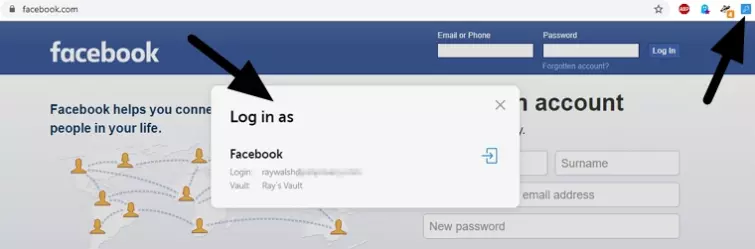 Passwork with Facebook