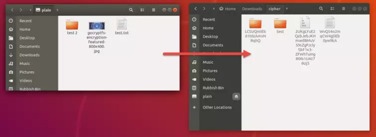 GoCryptfc app on desktop