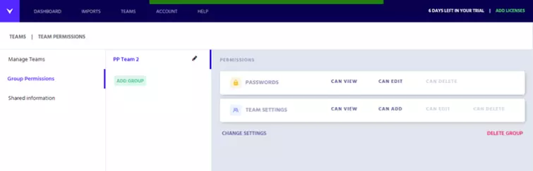 hyper vault permissions page