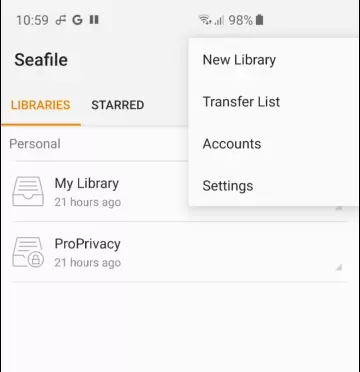 Sea file mobile app