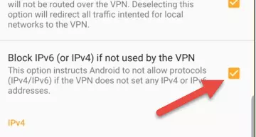 block IPv6 (or IPv4) options