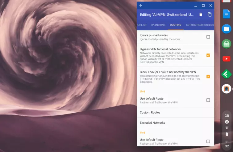 OpenVPN for Android Settings