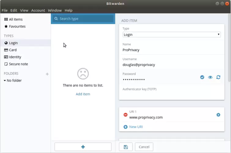 login tab in the windows client