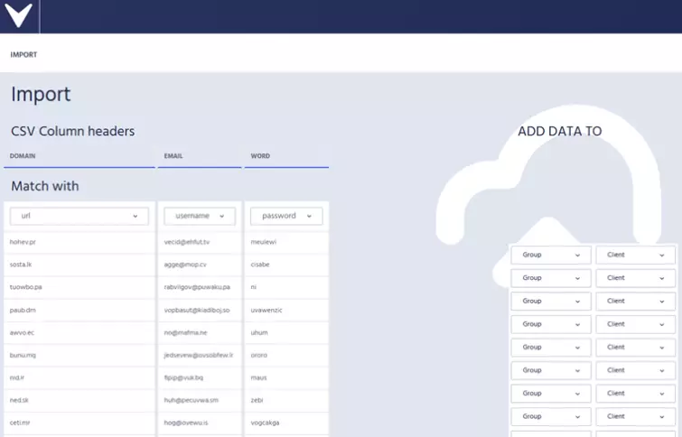 import passwords to hyper vault with CSV file