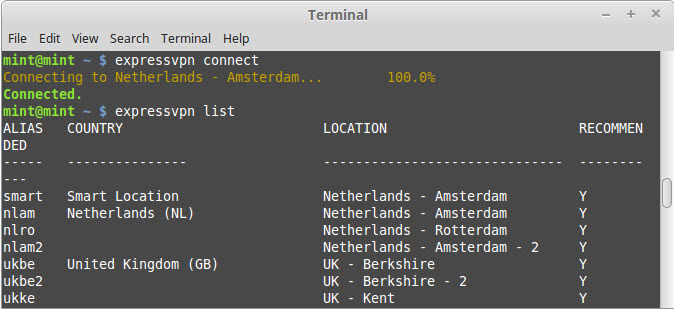 Cliente CLI de Linux VPN