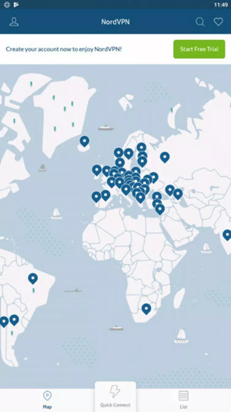 nordvpn mobile app