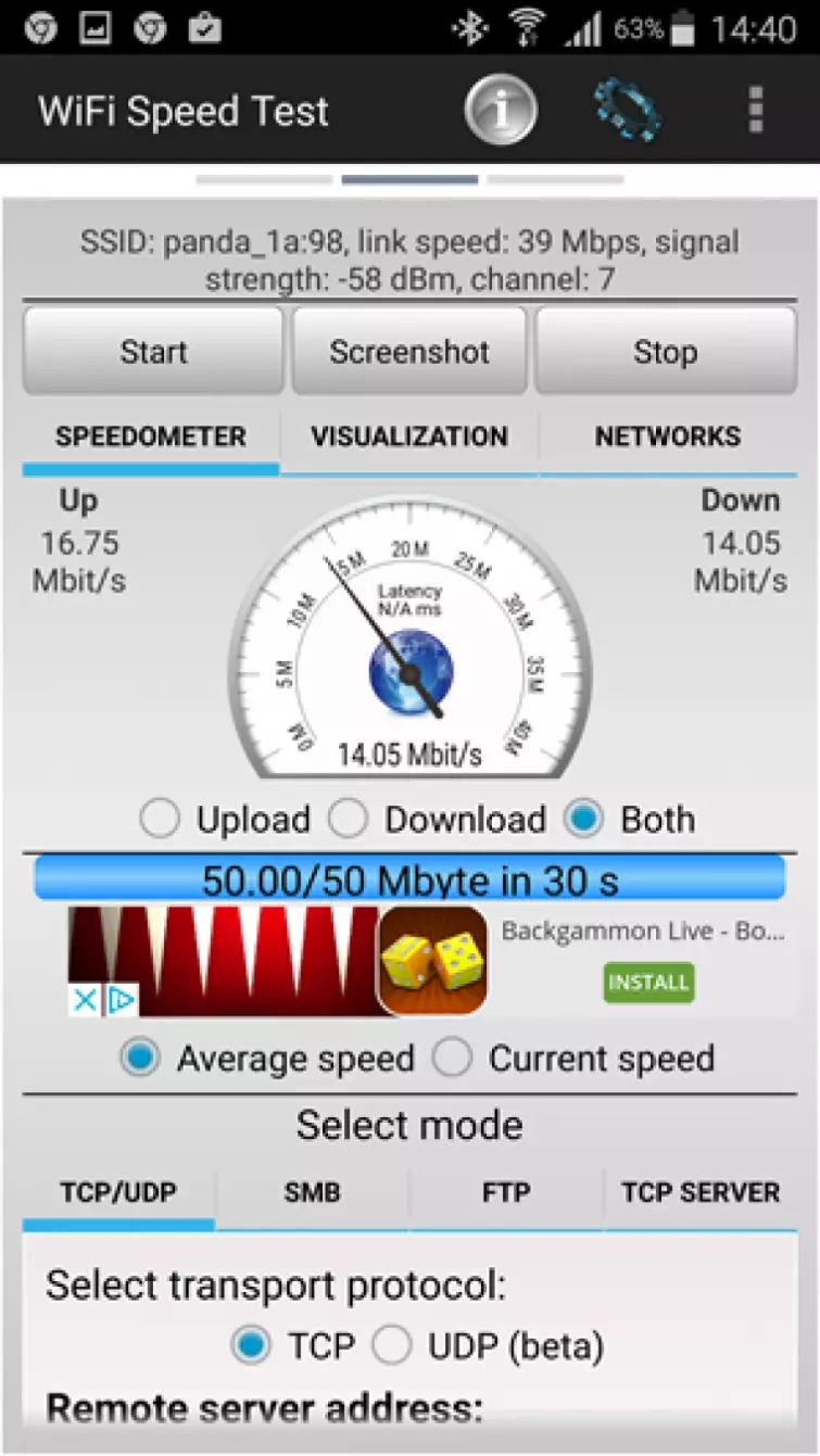 PandaPower WiFi speeds 4 down