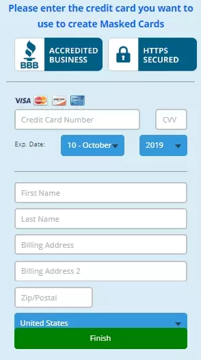 blur password manager payment screen