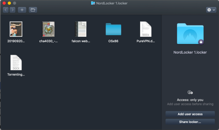 NordLocker Folder