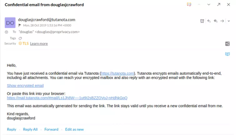 sending an email
