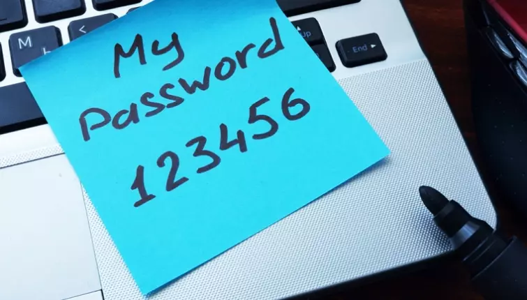 weak password