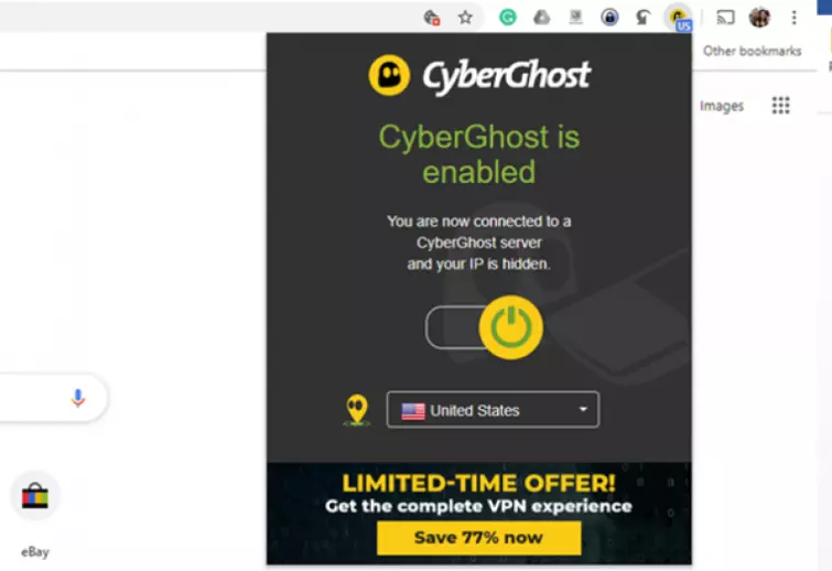CyberGhost browser addons