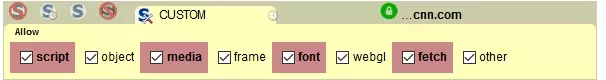 custom settings