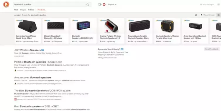 Duck Duck Go Search Results