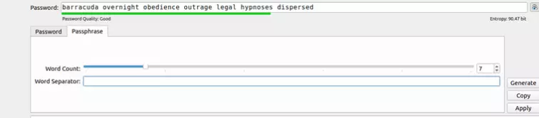 password generator showing long password