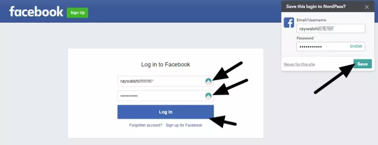 NordPass working in browser