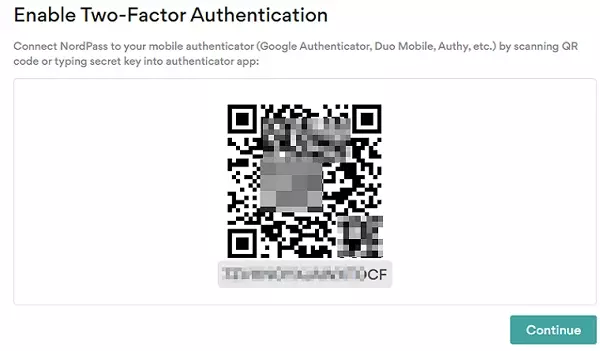 two factor authentication