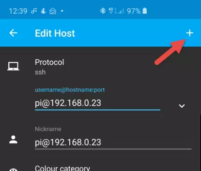 add protocol in edit host screen