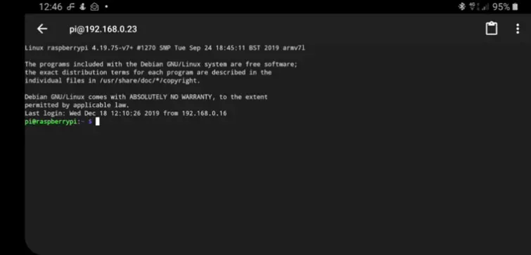 enter password and login