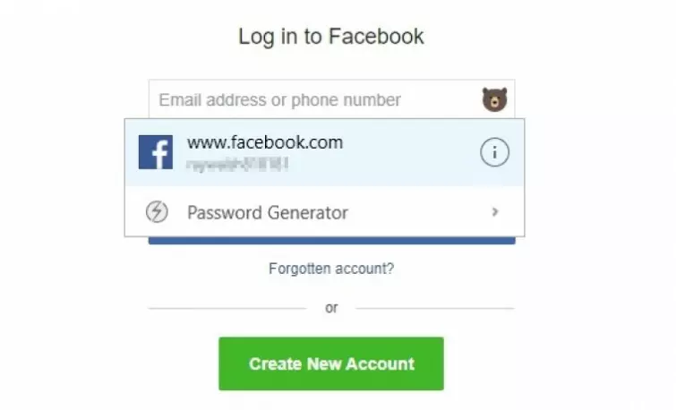 log into facebook