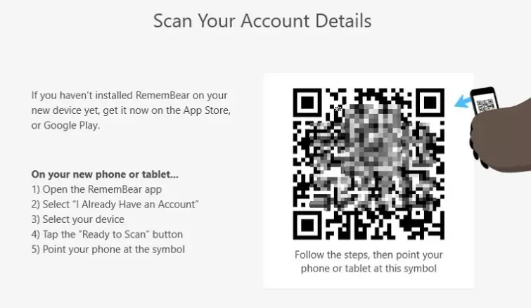 scan account details