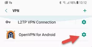 OpenVPN for Android settings