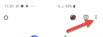 three dots chrome settings