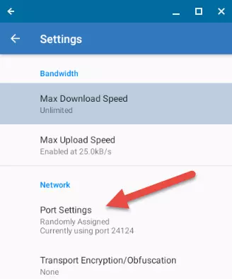 Android torrenting port forwarding