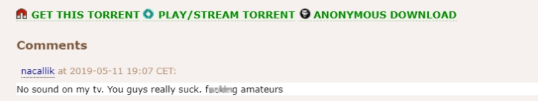 torrent on a torrent negative