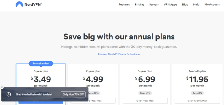 NordVPN plans