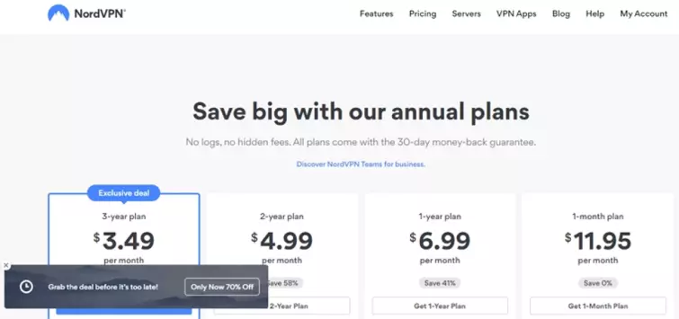 NordVPN plans