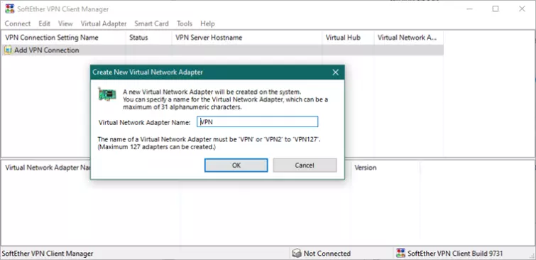 create a virtual adapter