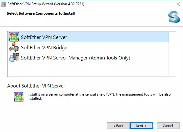 SoftEther Setup Wizard