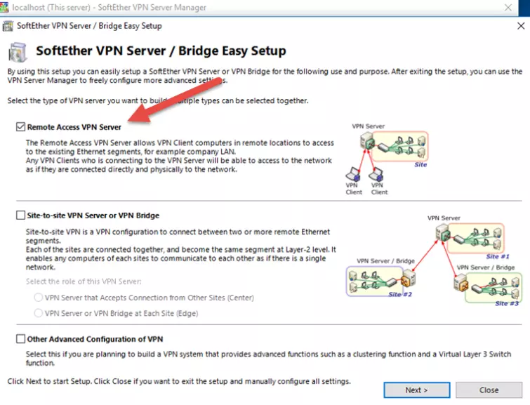 SoftEther VPN Remote Access
