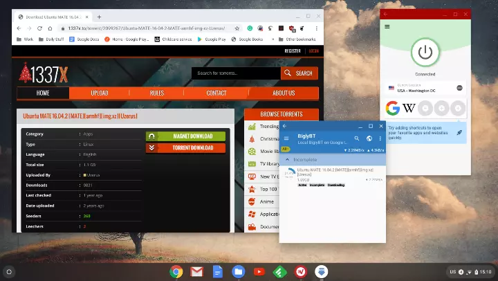 Torrenting on Chromebook with Android
