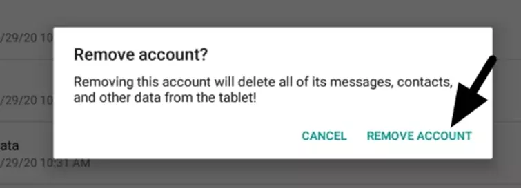 Confirm your account removal