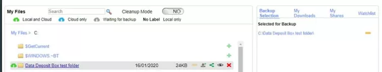 Data Deposit Box Add Folders