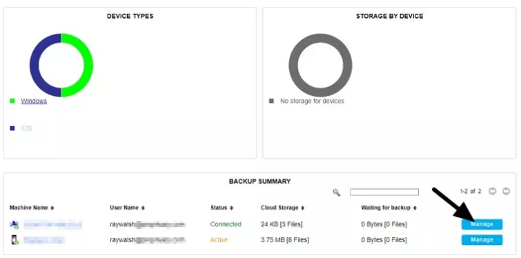 Data Deposit Box Manage