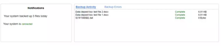 Data Deposit Box Summary