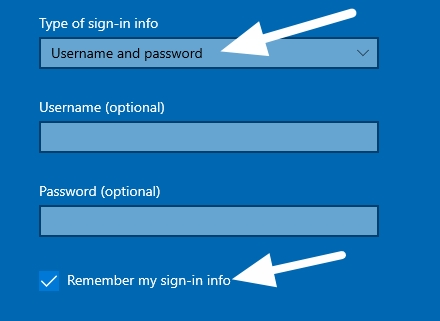 Manual Set Up Windows VPN Info