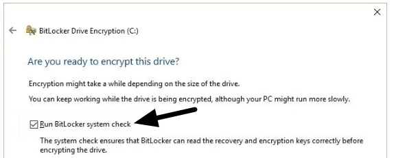 Run BitLocker