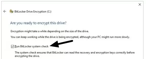 Run BitLocker