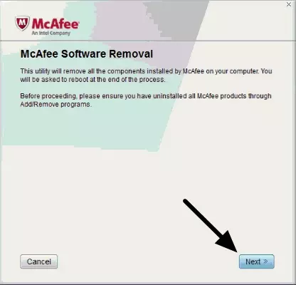 McAfee software removal