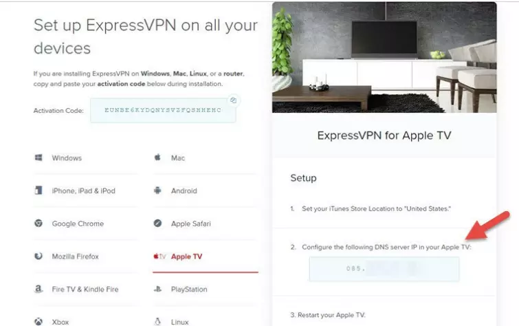 ExpresVPN Smart DNS option