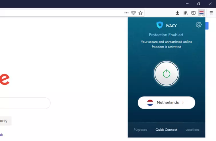Ivacy Browser extension