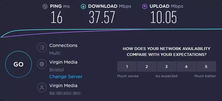 Norton WiFi security speed test 1